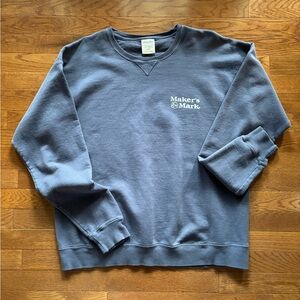 Maker’s Mark Grey Crewneck Sweatshirt with Front and Back Design